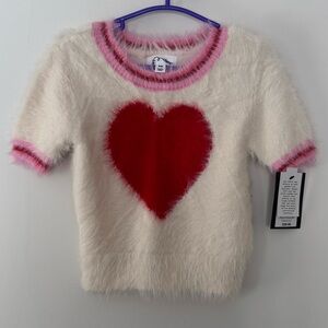 Girl’s Medium (8) Art Class Short Sleeve Heart Sweater
